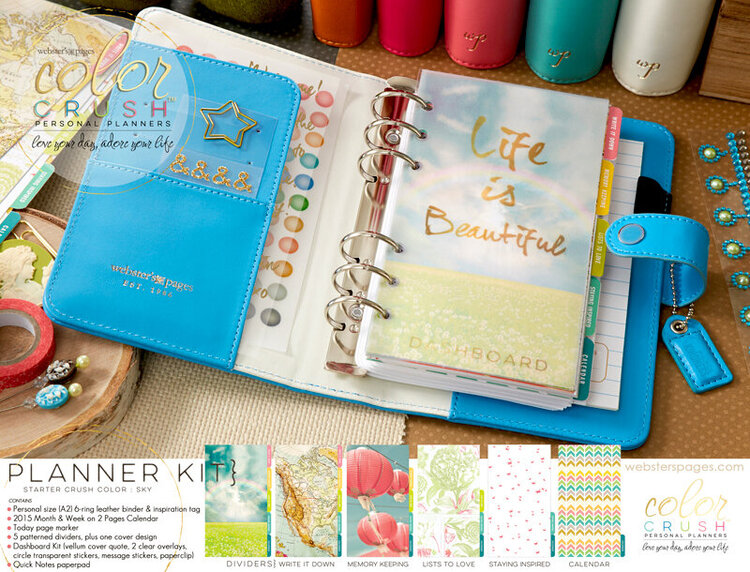 Beautiful New Color Crush Planners and Folios from Websters Pages