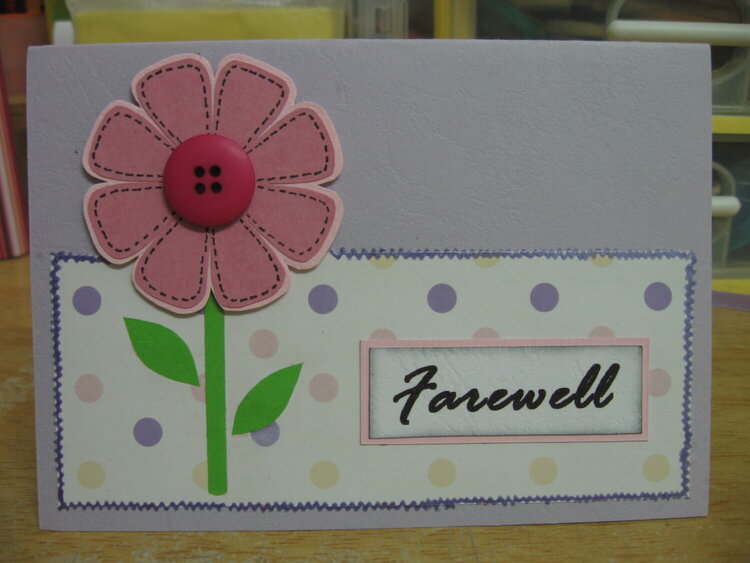 Farewell card for Florence