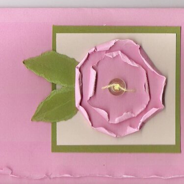 3D Paper Flower Card
