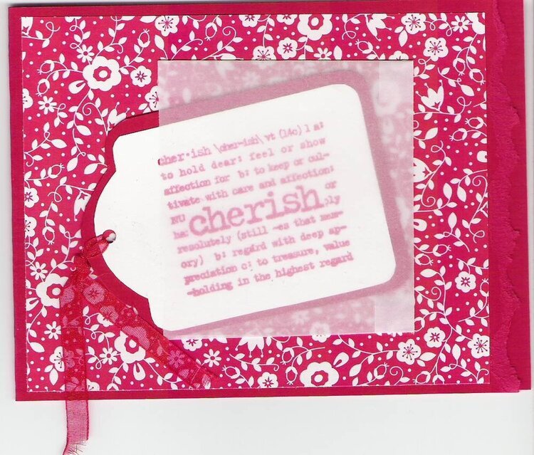 Cherish Anniversary Card