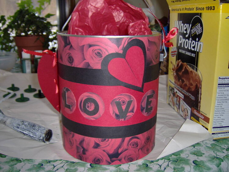 Valentine&#039;s Altered Paint Can