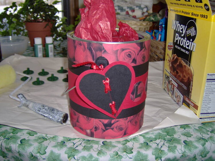 Valentine&#039;s Altered Paint Can