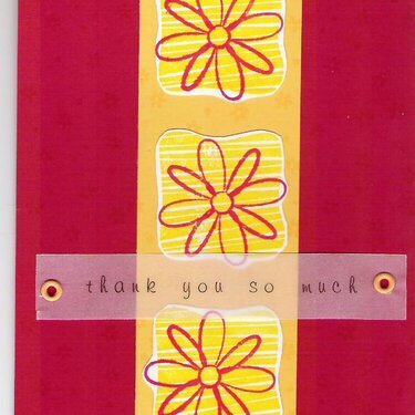 Bright Thank you Card