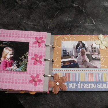 chipboard album 17th and 18th page