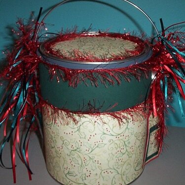 Altered Christmas Paint Can