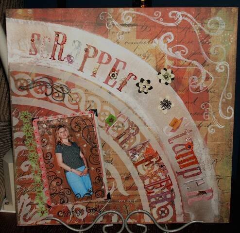 SCRAPPER STAMPER CRAFTER Crafty Girl...a page made for a virtual challenge on SCS.