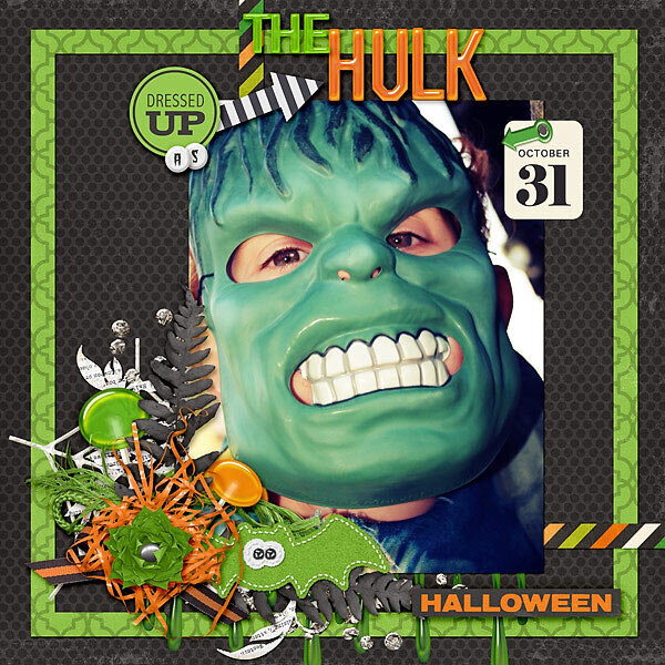 Halloween as the Hulk