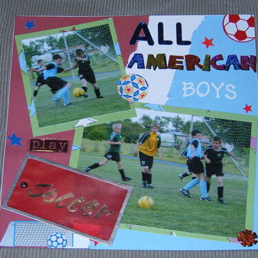 All American Boys Play Soccer
