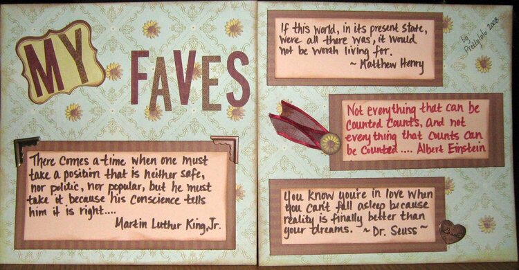 My Faves - TC Circle Journal for Wendy