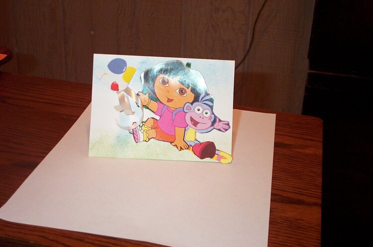 Dora Birthday Card