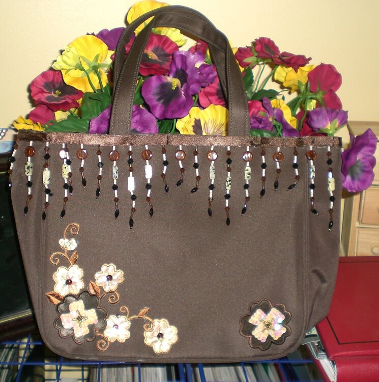 Altered Brown Purse Tote bag