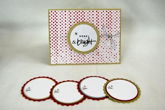 Merry &amp; Bright Holiday Card &amp; Tags