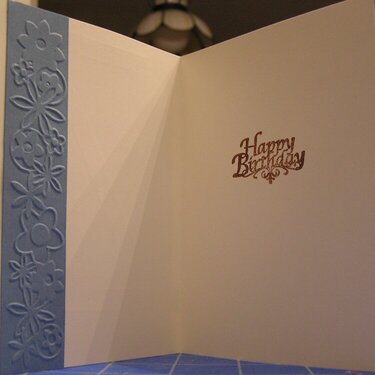 Inside 40th Birthday Card