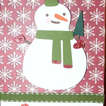 Snowman with Tree Card