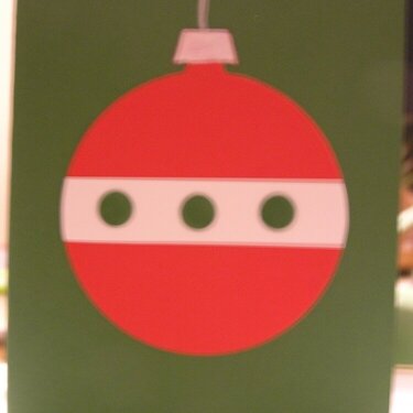Ornament Christmas Card
