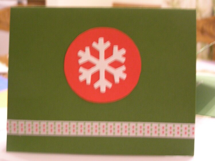 Snowflake Christmas Card