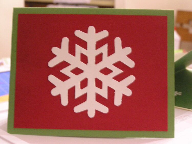 Snowflake 2 Christmas Card