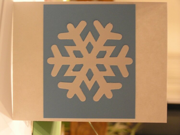 Snowflake 3 Christmas Card