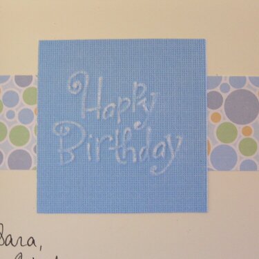 Happy Birthday Card