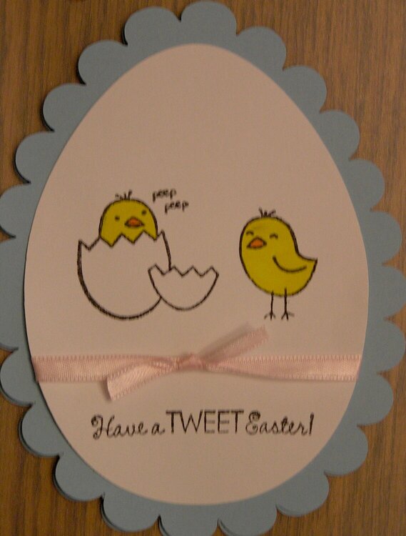 Stamped Chicks Easter Card