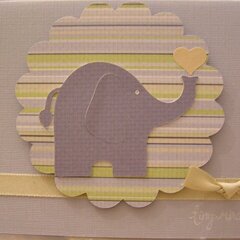 Elephant baby card