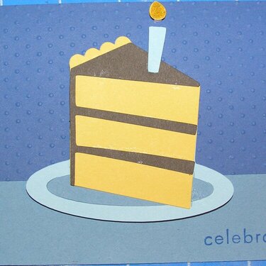 Birthday Card - Cake Slice