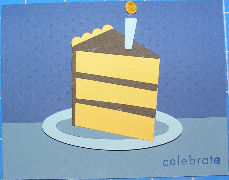 Birthday Card - Cake Slice