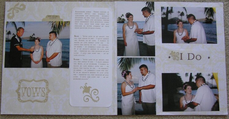Wedding Vows 2 Page Layout