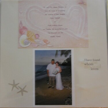 Wedding Scrapbook Announcement Page