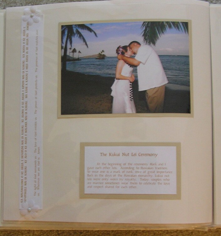 Wedding Scrapbook - Kukui Nut Lei Ceremony