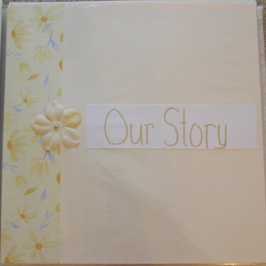 Wedding Scrapbook &quot;Our Story&quot; Section Page