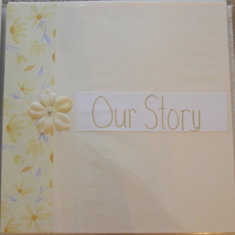 Wedding Scrapbook &quot;Our Story&quot; Section Page