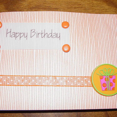 Orange Birthday Card