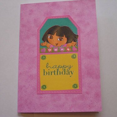 Dora B-Day Card