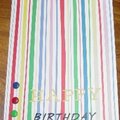 Striped Birthday Card