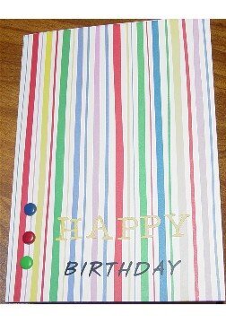 Striped Birthday Card