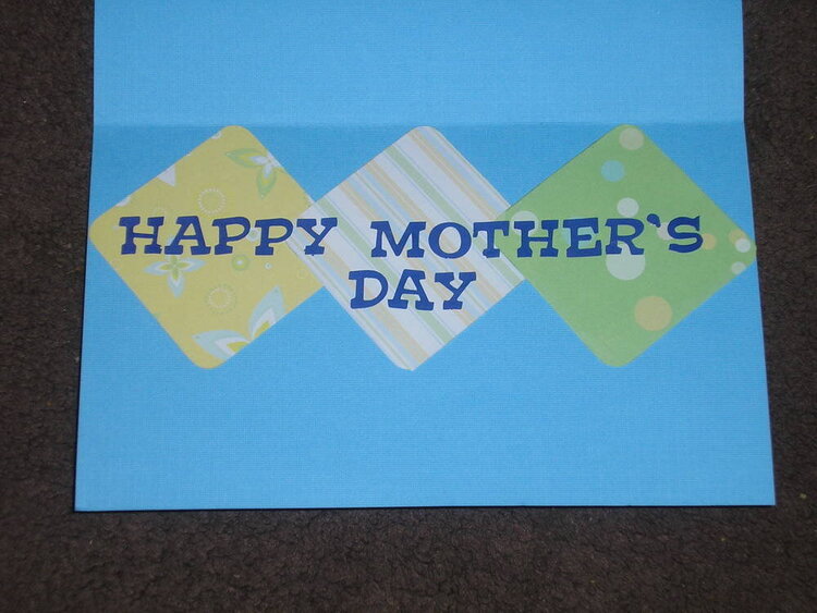 Mother&#039;s day card (inside)