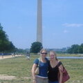 cousin and I in front of monument