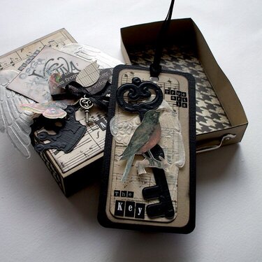 Altered Matchbox and Tag