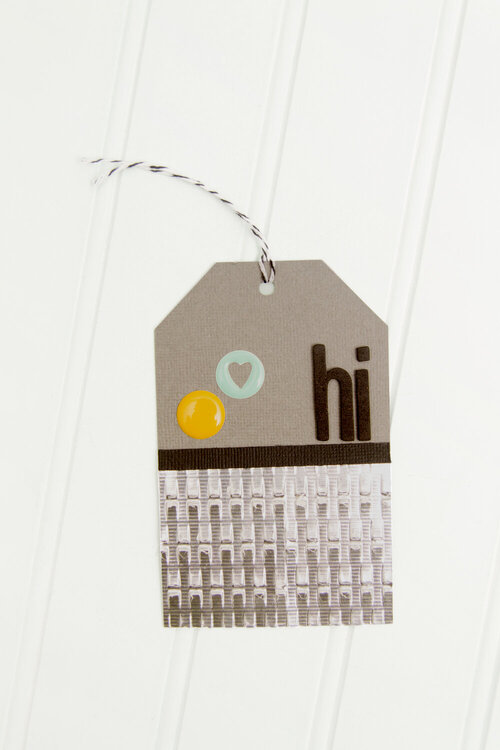 Woven Greetings Tag