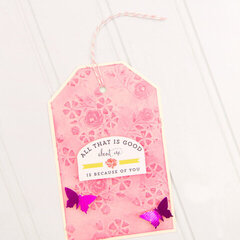Pink Bouquet Tag