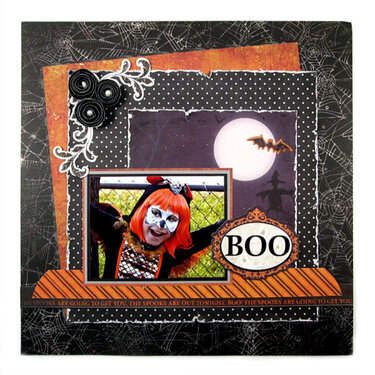 Boo featuring the Black Widow Collection from We R Memory Keepers