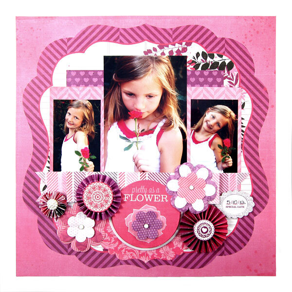 Pretty as a Flower featuring Crazy for You by We R Memory Keepers