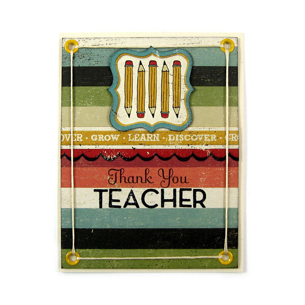 Thank You Teacher featuring We R Memory Keepers Hall Pass Collection