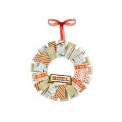 Noel Holiday Wreath made with We R Memory Keeper's North Pole Collection