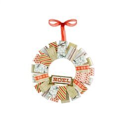 Noel Holiday Wreath made with We R Memory Keeper&#039;s North Pole Collection
