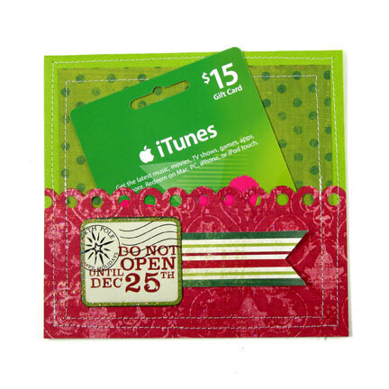 Holiday Gift Card Holder Using Peppermint Twist from We R