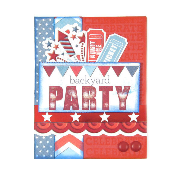 Backyard Party featuring Red White and Blue from We R Memory Keepers
