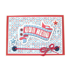 Our Hero featuring Red White and Blue from We R Memory Keepers