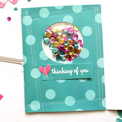 Thinking of You Shaker Card